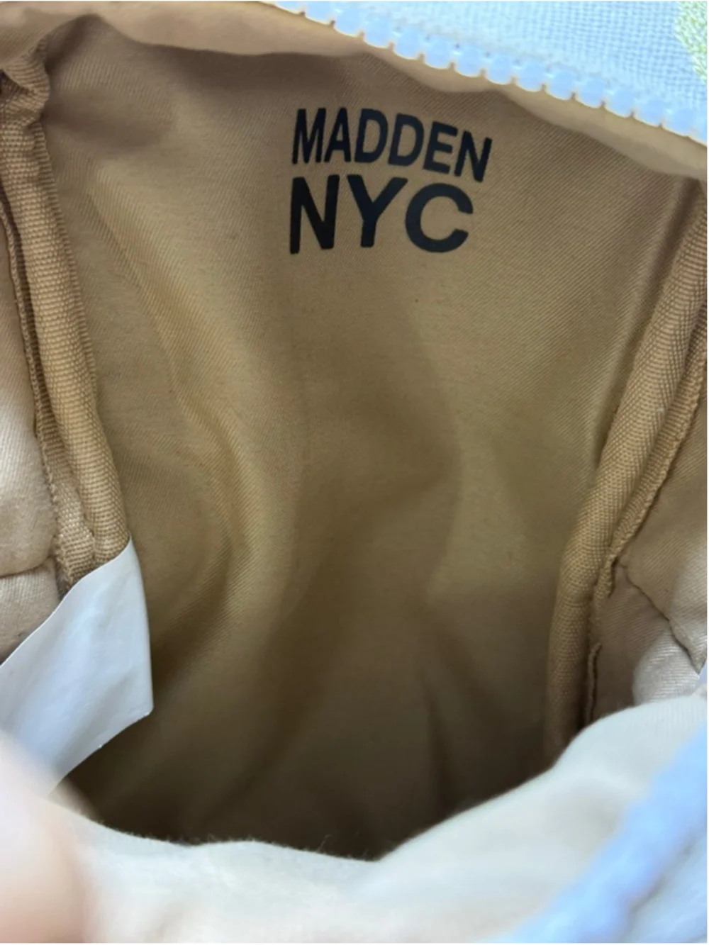 Madden NYC Floral Embroidered Crossbody Bag One Size Beige Multicolor